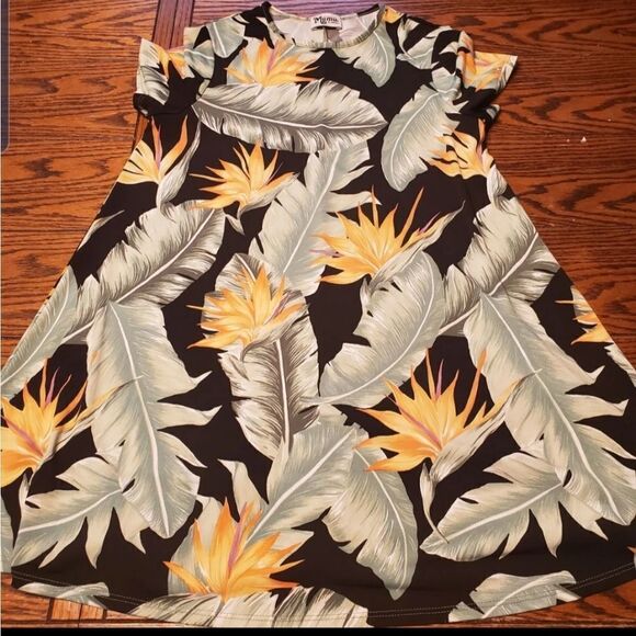 Show  me your mumu em palm print mini dress sz XS - Picture 3 of 6